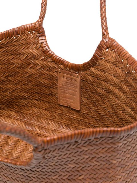 DRAGON DIFFUSION Nantucket woven tote bag - Brown