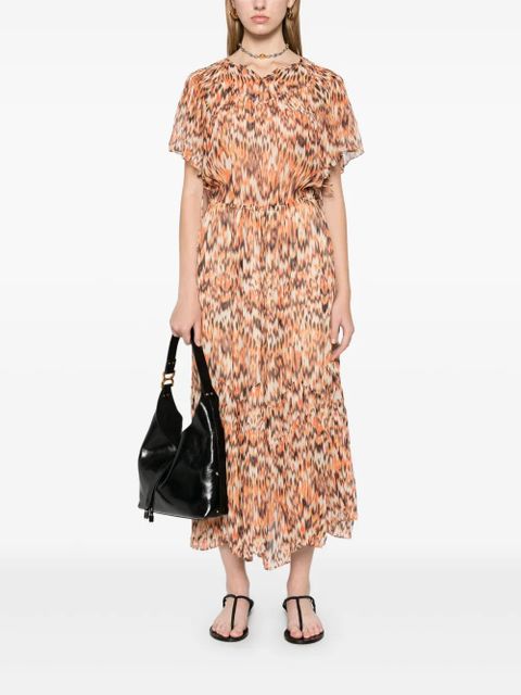 ISABEL MARANT Odelia midi dress - Orange