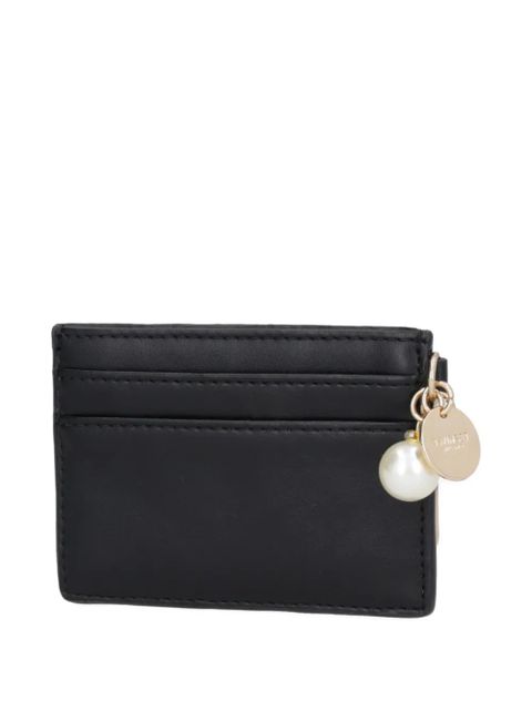 TWINSET faux-pearl charm card holder - Black - zdjęcie produktu nr 1