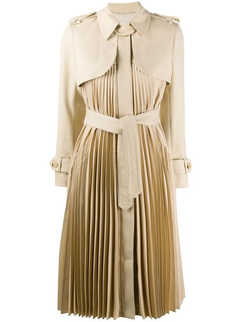 SANDRO pleated trench coat - Neutrals - zdjęcie produktu nr 1