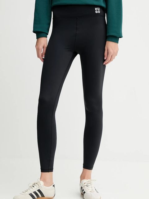 HUGO legginsy damskie kolor czarny gładkie 50549965 - zdjęcie produktu nr 1