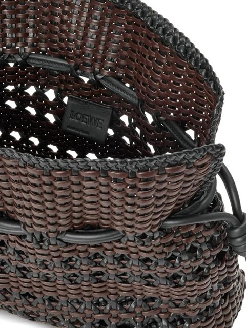 LOEWE medium Falmenco woven clutch bag - Brown