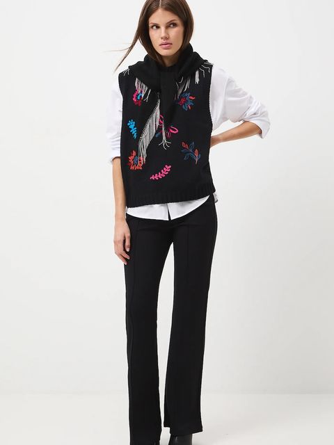 Medicine spodnie dresowe damskie kolor czarny gładkie - zdjęcie produktu nr 2