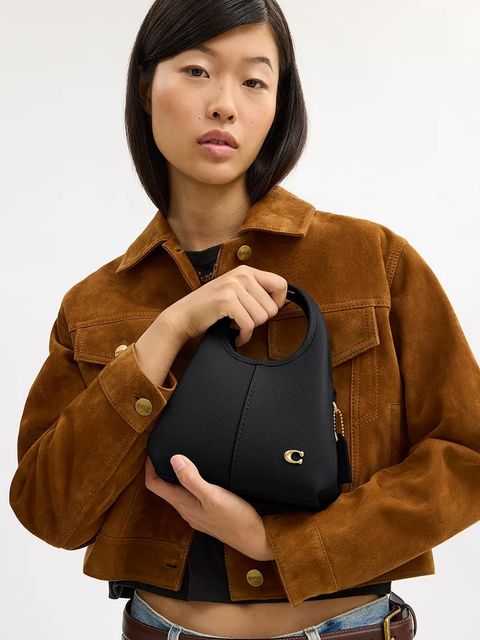 Coach torebka skórzana Lana 19 kolor czarny CCY32