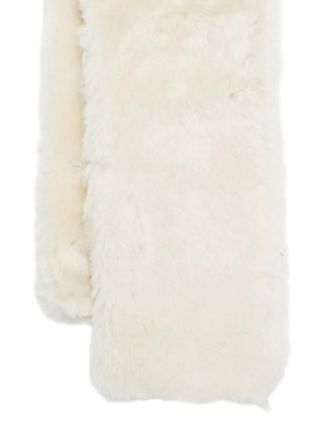 TOTEME shearling scarf - White