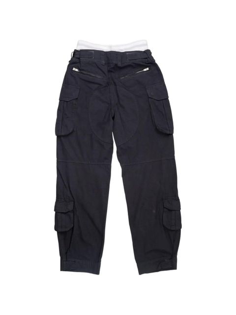 Alexander Wang layered-effect cargo trousers - Black - zdjęcie produktu nr 2