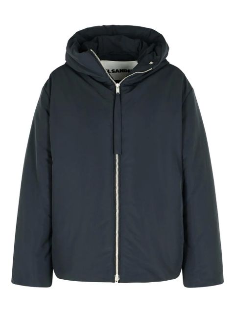 Jil Sander fixed-hood drawstring puffer jacket - Black - zdjęcie produktu nr 1