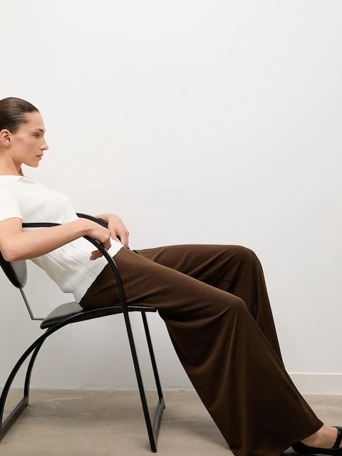 Answear.LAB bluzka damska kolor beżowy gładka