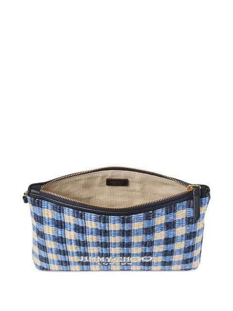 Jimmy Choo zipped flat pouch - Blue