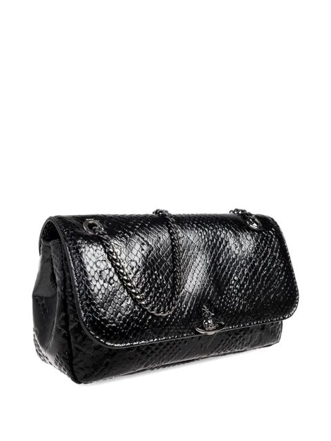 Vivienne Westwood croco-effect cross body bag - Black