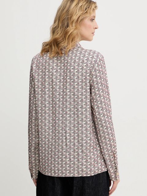 Tommy Hilfiger koszula damska kolor bordowy regular z kołnierzykiem klasycznym WW0WW48180