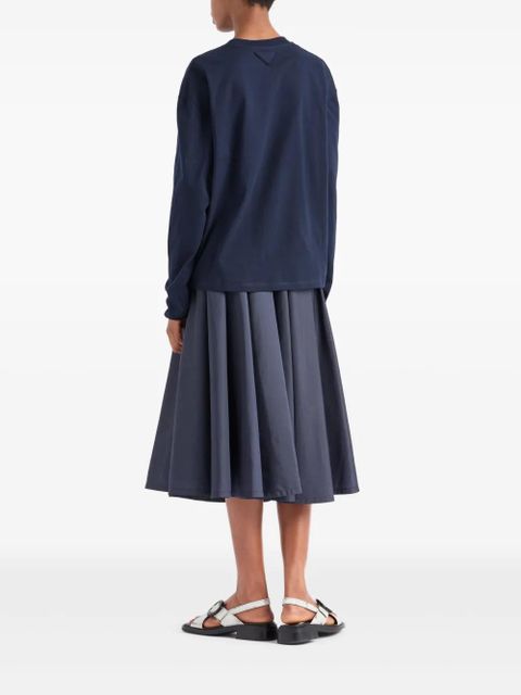 Prada pleated midi skirt - Blue