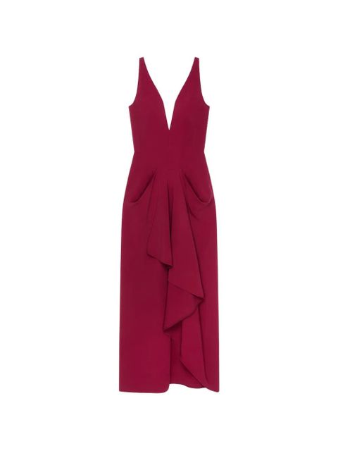 Givenchy draped ruffled dress - Red - zdjęcie produktu nr 1