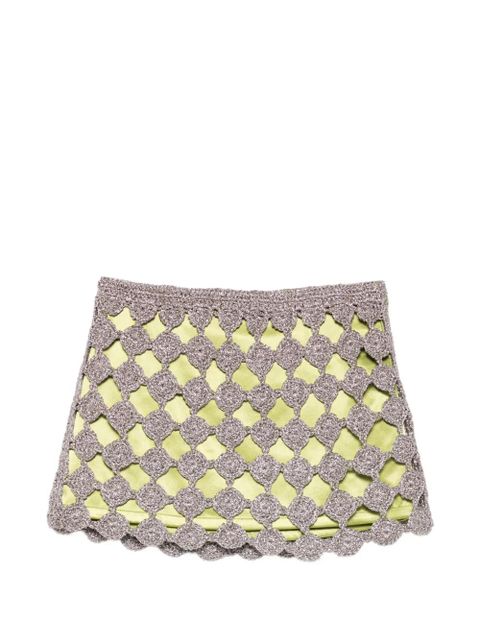 Simon Miller Zera crochet mini skirt - Green - zdjęcie produktu nr 1