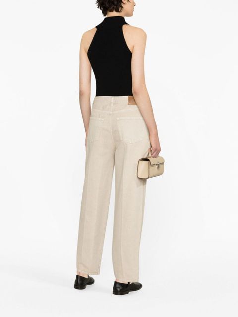TOTEME high-waist tapered-leg jeans - Neutrals