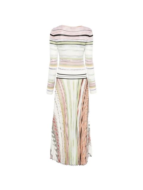 Missoni striped pleated maxi dress - Neutrals - zdjęcie produktu nr 2