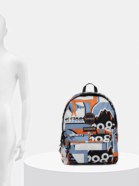 Napapijri plecak Voyage Aop 1 kolor pomarańczowy duży wzorzysty NP0A88UEF0U1