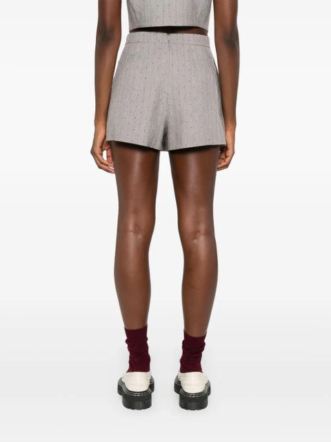 Maje pinstriped skorts - Grey