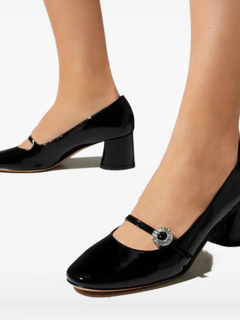 Casadei 50mm Cleo crystal-detail pumps - Black