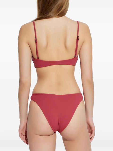 Bond-eye wrap bikini top - Red