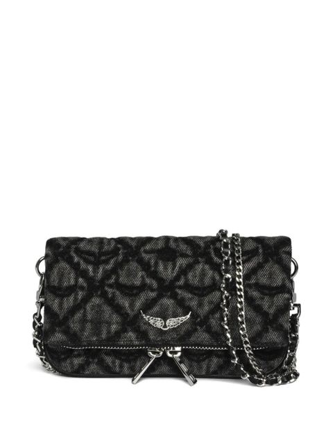 Zadig&Voltaire quilted wing-embellished chain-strap bag - Black