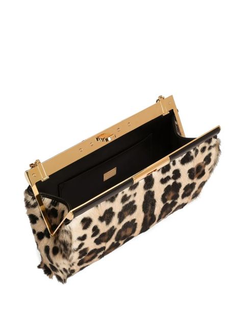 Dolce & Gabbana Marlene shoulder bag in leo kid leather - Neutrals