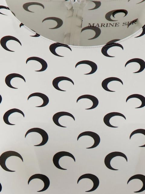 Marine Serre moon jumpsuit - White