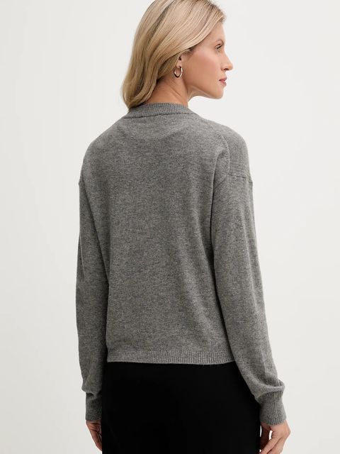 United Colors of Benetton sweter z dodatkiem wełny damski kolor szary lekki 102HD4032
