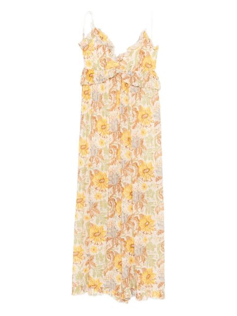 ZIMMERMANN ruffled floral jumpsuit - Neutrals - zdjęcie produktu nr 1