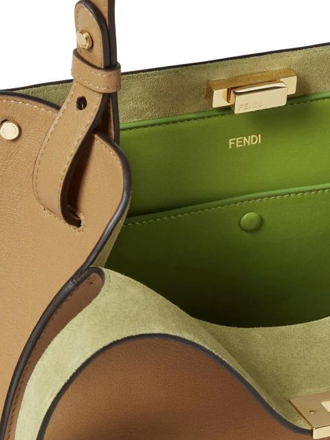 FENDI medium Way leather shoulder bag - Neutrals