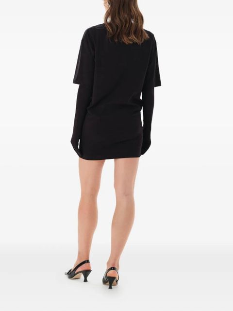 MANURÍ Bobby 2.6 attached-glove mini dress - Black
