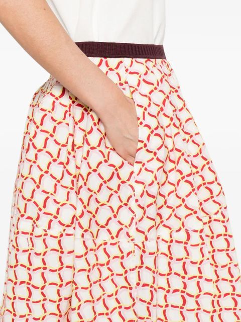 Marni geometric print skirt - Neutrals