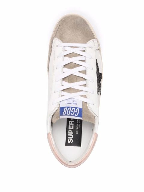Golden Goose star-patch lace-up sneakers - White