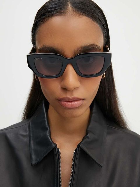 Gucci okulary przeciwsłoneczne damskie kolor czarny GG1558SK - zdjęcie produktu nr 2