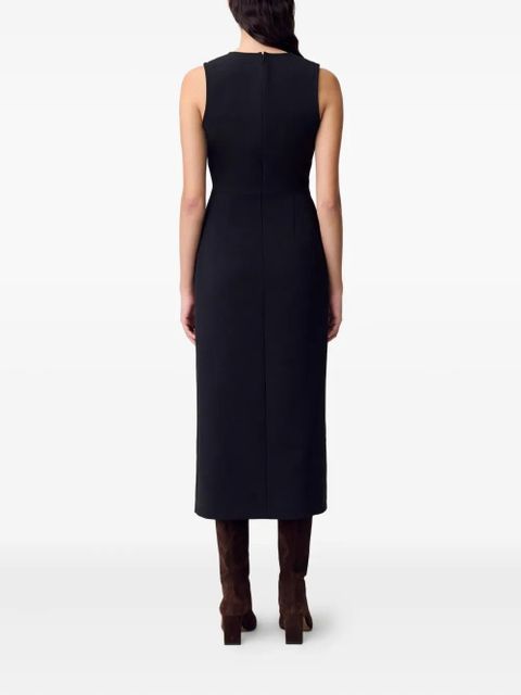 Claudie Pierlot button-detail midi dress - Black