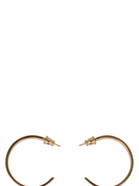 FENDI FF-embellished hoop earrings - Gold