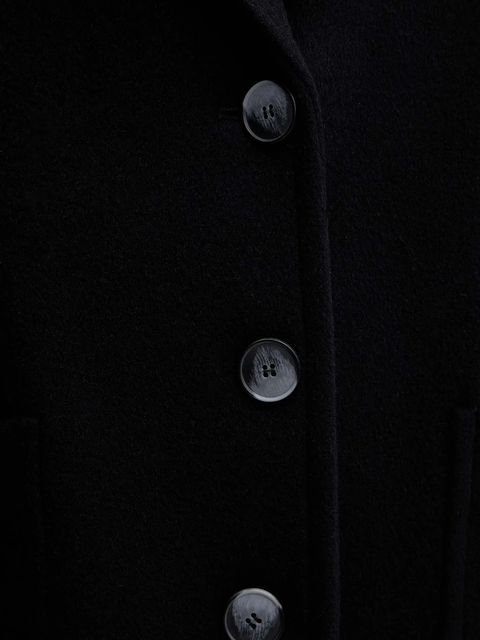 MAX&Co. płaszcz z dodatkiem wełny kolor czarny 2526016023200