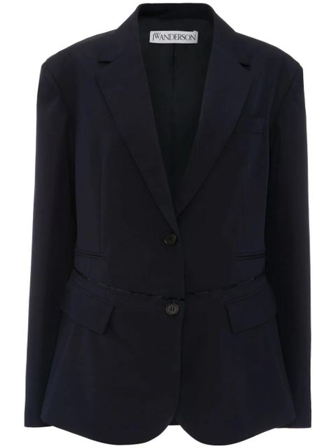 JW Anderson single-breasted blazer - Blue - zdjęcie produktu nr 1