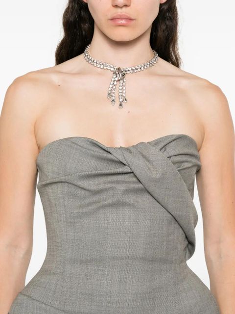 Magda Butrym twisted draped dress - Grey