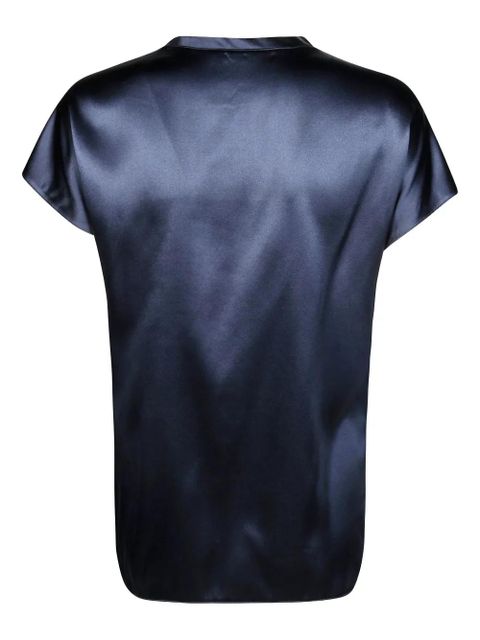 PINKO Farida satin-effect blouse - Blue - zdjęcie produktu nr 2