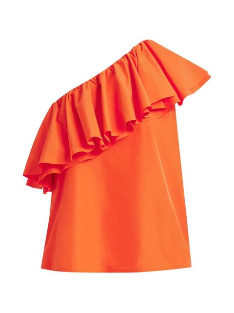 Essentiel Antwerp ruffled asymmetric blouse - Orange - zdjęcie produktu nr 1