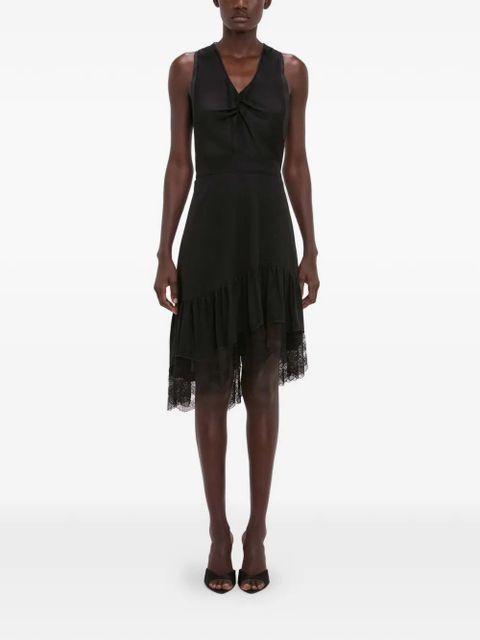 Victoria Beckham lace-trim mini dress - Black - zdjęcie produktu nr 2