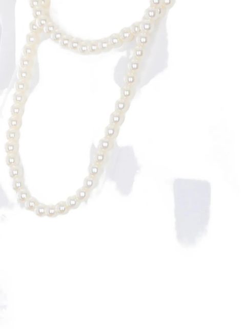 Eleh pearl-necklace T-shirt - White