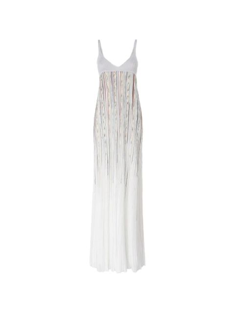 Missoni sleeveless flame-effect lamé gown - White - zdjęcie produktu nr 1