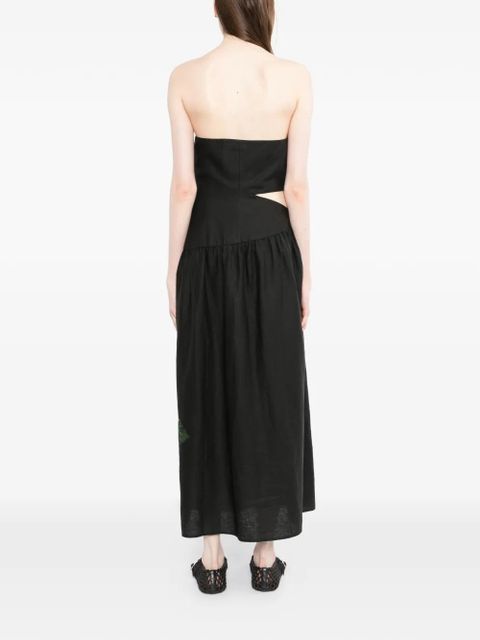 FARM Rio Rosalia Artisanal maxi dress - Black