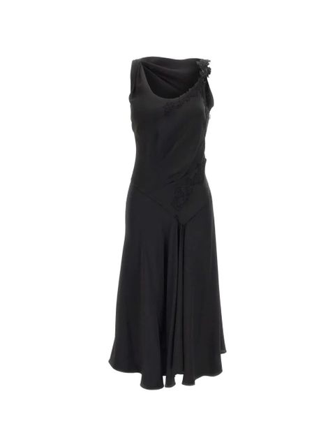 Victoria Beckham lace-detail asymmetric dress - Black - zdjęcie produktu nr 1