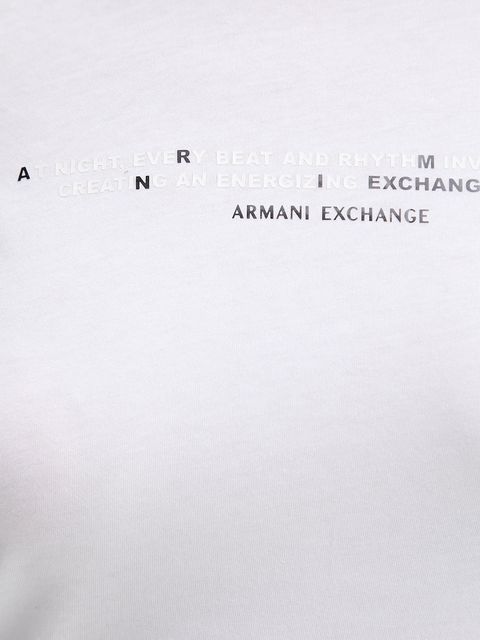 Armani Exchange longsleeve bawełniany kolor biały XW001360 AF10356