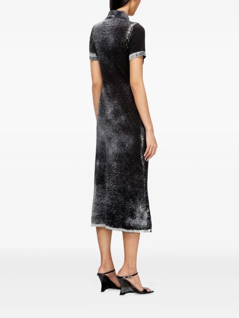 Diesel M-LOURENS embroidered polo dress - Black