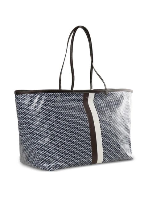 Tory Burch XL Racer stripe print tote bag - Blue - zdjęcie produktu nr 2