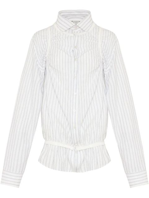 Maison Margiela striped shirt - White - zdjęcie produktu nr 1